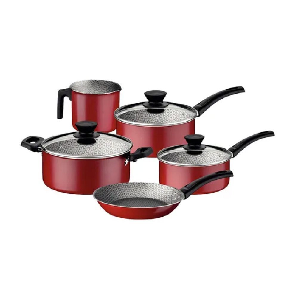 JUEGO DE OLLAS TRAMONTINA COIMBRA 5 PIEZAS