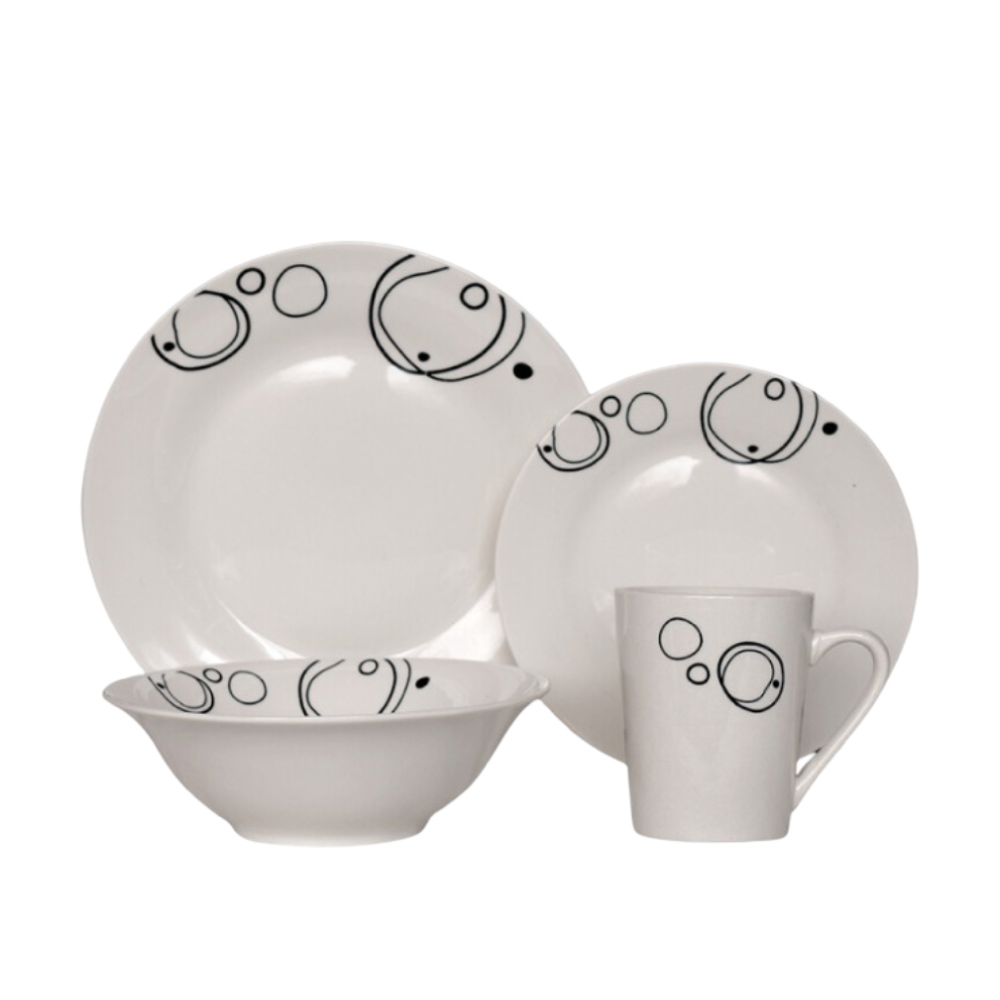 JUEGO DE VAJILLAS REDONDA INDALUM 16PCS